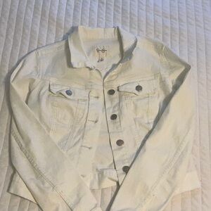 Jessica Simpson White Jean Jacket